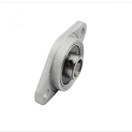 Mayitr Pillow Block Bearing Housing for 3D Printer Accessories, silver flange mount bearing for linear shafts, durable alignment support
