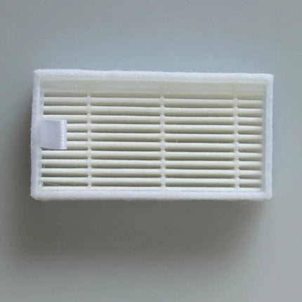 Alt Tag: CHUWI iLife HEPA Filter Replacement Set of 10 Pieces for Vacuums - white rectangular replacement HEPA filter for robot vacuums