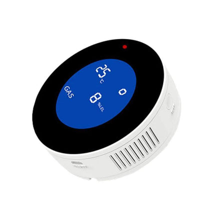 Natural Gas and LPG Leak Detector for Home Safety with Alarm white round LCD gas sensor for kitchen monitoring