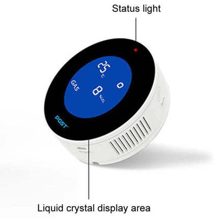 Natural Gas and LPG Leak Detector for Home Safety with Alarm wall-mounted unit with LCD status light and liquid crystal display