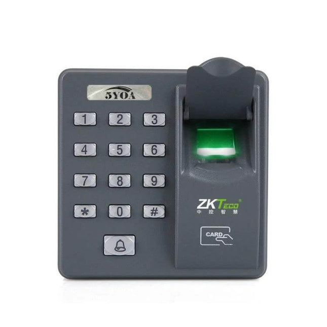 ZKTeco Fingerprint Attendance and Access Control Device for Offices gray keypad and fingerprint scanner for office access control