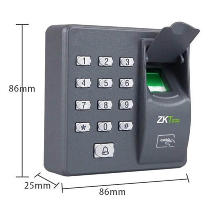 ZKTeco Fingerprint Attendance and Access Control Device for Offices compact wall-mounted biometric reader with keypad and card option