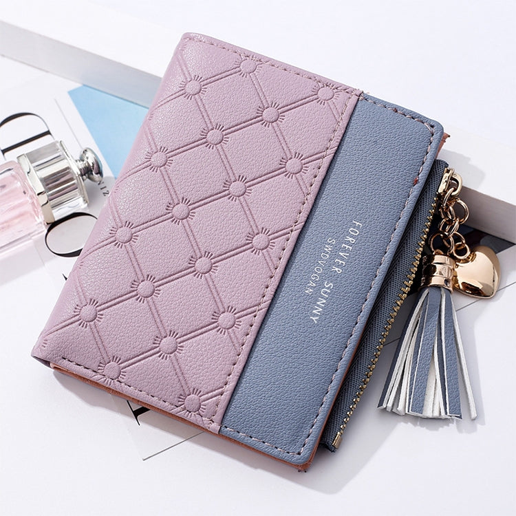 Cute Fashion Purse Leather Long Zip Wallet Coin Card Holder Soft Leather Phone Card Female Clutch, water pink, black, Red, light gray, smoke purple