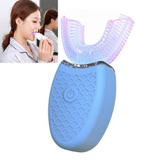 Ultrasonic U-Shaped Smart Whitening Toothbrush Blue