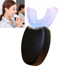 Ultrasonic U-Shaped Smart Whitening Toothbrush Black