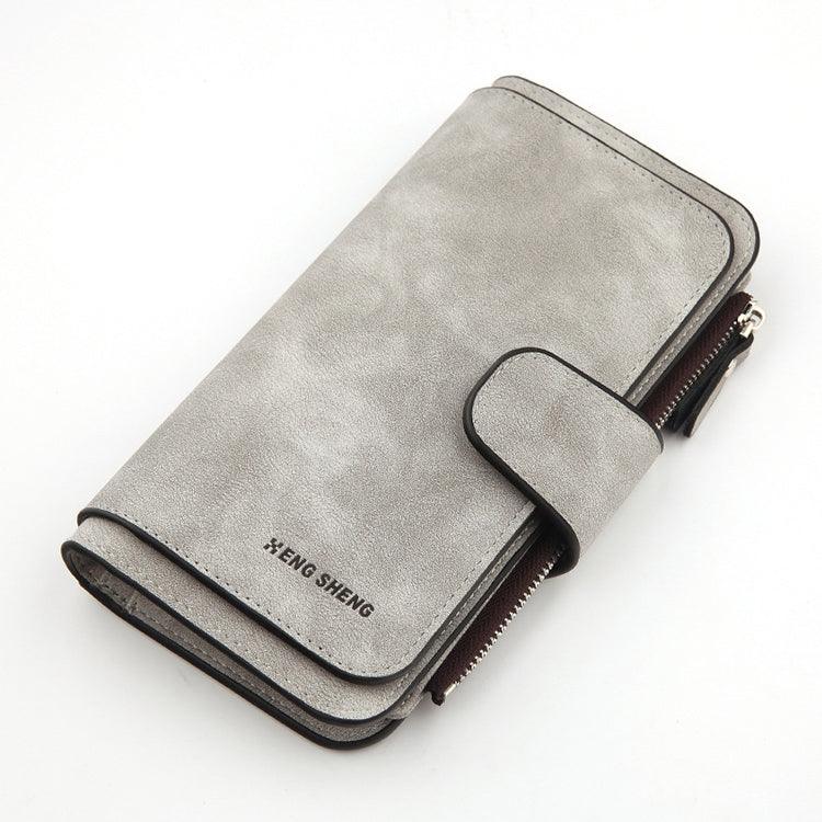 Casual Women's PU Leather Clutch Wallet with Multiple Compartments