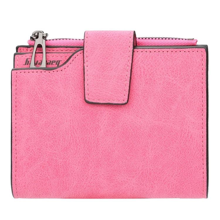 Chic Retro Women's Short Leather Zipper Wallet with Coin Pocket