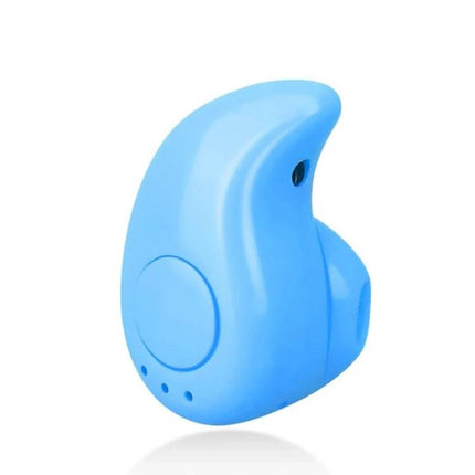 Mini In-Ear Sport Bluetooth Earbuds With Mic For Commuting compact blue wireless single earbud for calls and commuting
