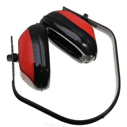 Red Anti-Noise Earmuffs for Factory and Construction Protection - red over-ear hearing protection for noisy workplaces
