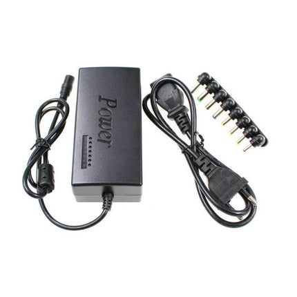 BINYEAE Versatile Universal Laptop Charger Adapter for Everyday Use black 90W power brick with detachable cable and 7 tip set