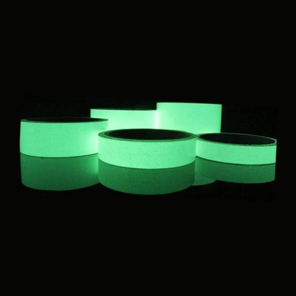 Self-Adhesive Reflective Luminous Tape for Safety Marking, 20mm x 3m - glowing green PVC rolls for stair and pathway visibility
