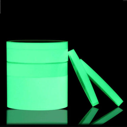 Self-Adhesive Reflective Luminous Tape for Safety Marking, 20mm x 3m glowing green PVC tape roll for stairs pathways and tools visibility