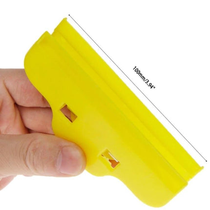 Set of 10 Plastic Clips for Mobile Phone Screen Repairs - yellow 10cm clip holding phone frame during screen adhesive curing