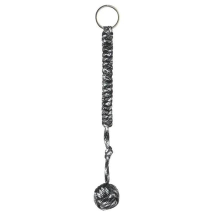 Black Steel Monkey Fist Lanyard for Everyday Protection | Syndmart