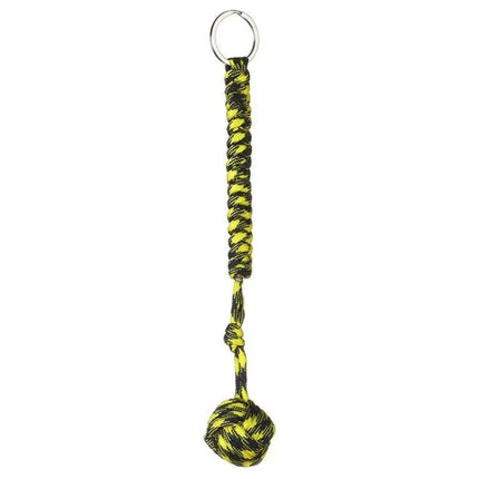Black Steel Monkey Fist Lanyard for Everyday Protection | Syndmart