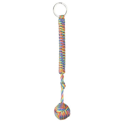 Black Steel Monkey Fist Lanyard for Everyday Protection | Syndmart