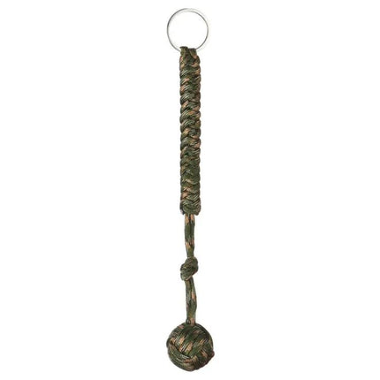 Black Steel Monkey Fist Lanyard for Everyday Protection | Syndmart