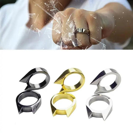Stainless Steel Self-Defense Ring for Everyday Personal Safety