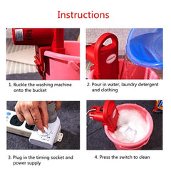 Portable Mini Washing Machine HX-02DS - Compact and Efficient Household Solution