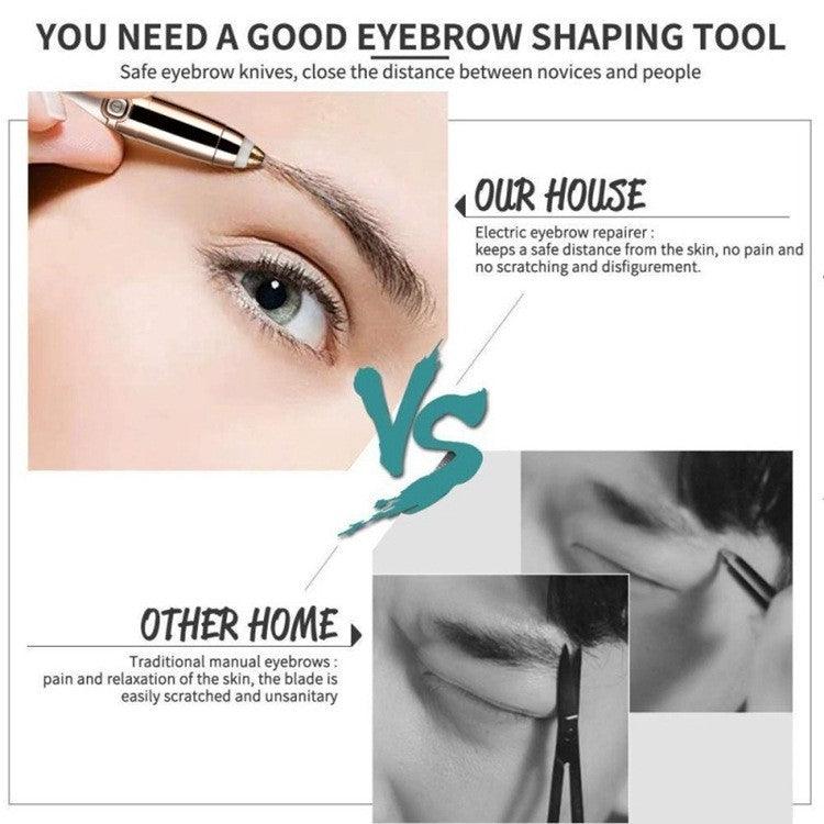 Automatic Push Button Eyebrow Hair Removal Trimmer Device