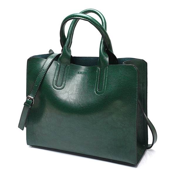 Leather Handbags Big Women Bag Casual Tote Shoulder Bags