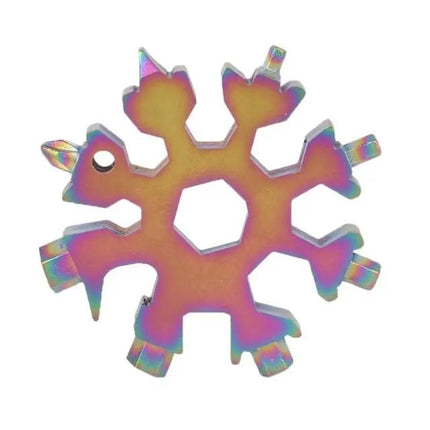 18-In-1 Multi-Tool Octagonal Snowflake EDC Tool for Outdoor Use | Syndmart