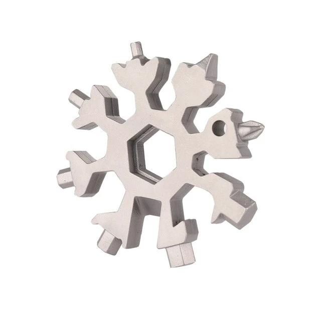 18-In-1 Multi-Tool Octagonal Snowflake EDC Tool for Outdoor Use