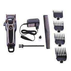 Surker SK-803 Powerful LCD Hair Clipper - Versatile Plug-in & Cordless Electric Trimmer