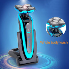 Rechargeable Waterproof Electric Shaver for Men with Trimming Function