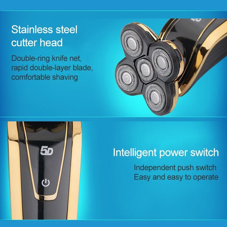 Rechargeable Waterproof Electric Shaver for Men with Trimming Function