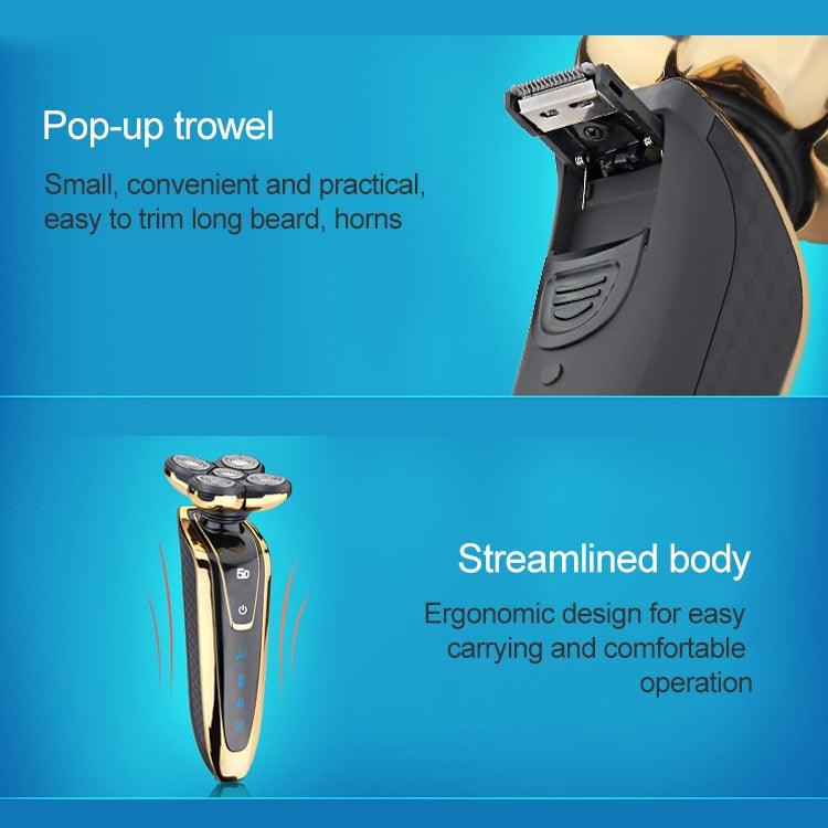 Rechargeable Waterproof Electric Shaver for Men with Trimming Function