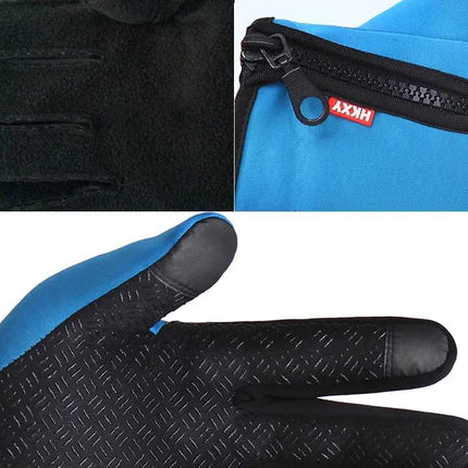 Cycling Gloves Full Finger Neoprene Leather Size M L XL