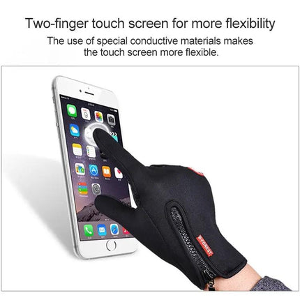 Cycling Gloves Full Finger Neoprene Leather Size M L XL