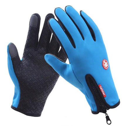 Cycling Gloves Full Finger Neoprene Leather Size M L XL