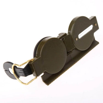 Portable Folding Army Green Lens Compass For Camping And Hiking compact foldable army green lens compass for hiking and camping
