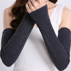 Cozy Cashmere Fingerless Sleeves for Autumn and Winter Warmth