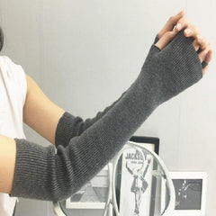 Cozy Cashmere Fingerless Sleeves for Autumn and Winter Warmth