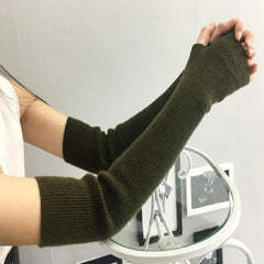 Cozy Cashmere Fingerless Sleeves for Autumn and Winter Warmth