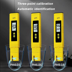 Portable Digital pH Tester with High Accuracy - Water Quality Measurement Tool