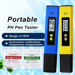 Portable Digital pH Tester with High Accuracy - Water Quality Measurement Tool