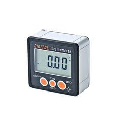 Digital LCD Inclinometer with Magnet - 4 x 90 Degree Protractor Angle Box