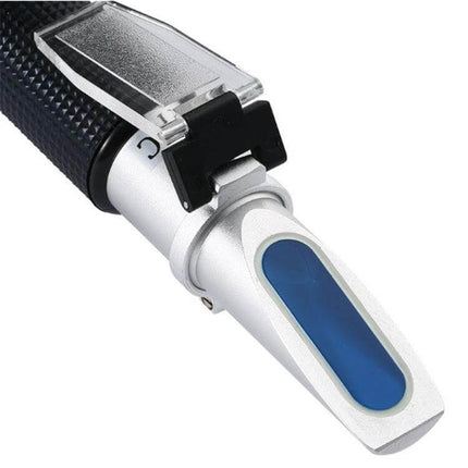 Hand-Held Alcohol Refractometer for Everyday Alcohol Measurement showing prism and eyepiece for quick home-brewing alcohol testing