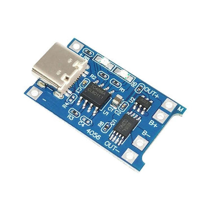 Compact USB-C Lithium Battery Charging Module for Devices integrated board with USB-C port and charge ICs for DIY power banks and portable electronics