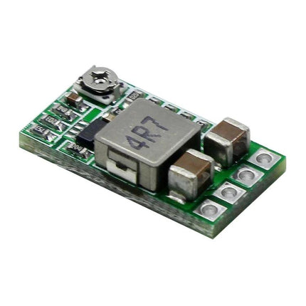Compact DC-DC Step-Down Voltage Converter for Automotive Use on PCB module, adjustable output regulator for stabilizing automotive electronics and LEDs
