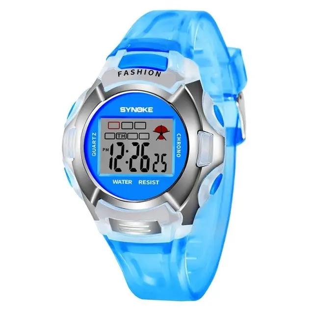 Synoke Kids Waterproof Luminous Sports Watch 30M Black | Syndmart