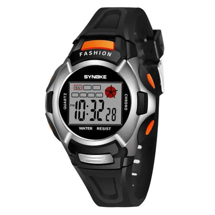 Synoke Kids Waterproof Luminous Sports Watch 30M Black | Syndmart