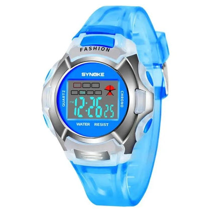 Synoke Kids Waterproof Luminous Sports Watch 30M Black | Syndmart