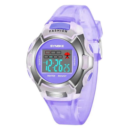 Synoke Kids Waterproof Luminous Sports Watch 30M Black | Syndmart