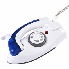 Compact Travel Steam Iron with Foldable Design and Teflon Baseplate - 3 Heat Settings for Home and On-the-Go Use