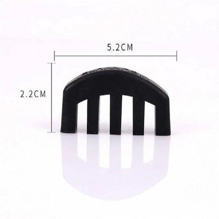 Silicone Accessory for Quiet Violin Practice at Home - black silicone mute measuring 5.2cm x 2.2cm for apartment or late-night practice